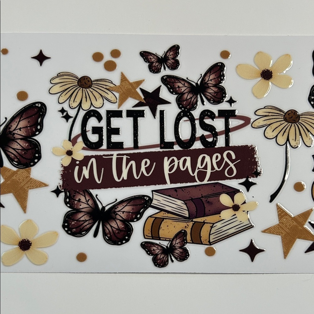 Get Lost in the Pages Cup Decal for Custom Cup